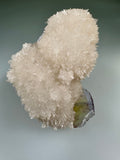 Strontianite on Fluorite, Rosiclare Level, Minerva No. 1 Mine, Ozark-Mahoning Company, Cave-in-Rock District, Southern Illinois, Mined Apr. 1995, ex. William Mickols Collection 579, Small Cabinet, 4.0 x 6.0 x 7.0 cm, $650. Online 3/2.