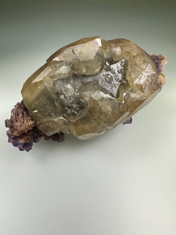 CALCITE CEMENTING FLUORITE BRECCIA, Rosiclare Level, Main Orebody, Denton Mine, Ozark-Mahoning Company, Harris Creek Subdistrict, Mined ca. early 1980s, ex. Ryan Smith Collection, Small Cabinet 5 x 7 x 14 cm, $850. Online July 8.