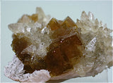 Fluorite with Calcite, Pints Quarry, Raymond, Iowa, Collected c. 1983, Kalaskie Collection #42-81, Miniature 2.0 x 2.5 x 4.2 cm, $85. Online 11/8.