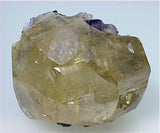 Calcite with Fluorite, Sub-Rosiclare Level, Bahama Pod, Denton Mine, Ozark-Mahoning Company, Harris Creek District, Southern Illinois, Mined c. 1993, Tolonen Collection, Small Cabinet 4.5 x 5.0 x 6.0 cm, $250.  Online 1/18.  SOLD.