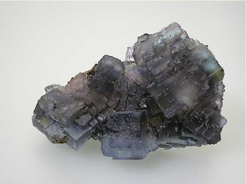 Fluorite, Rosiclare Level Minerva #1 Mine, Ozark-Mahoning Company, Cave-in-Rock District, Southern Illinois, Mined c. 1992 - 1993, Tolonen Collection, Small Cabinet 3.5 x 6.0 x 9.5 cm, $125.  Online 3/18.  SOLD.