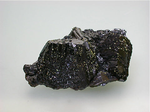 Sphalerite with Chalcopyrite, Sub-Rosiclare Level Deardorff Mine, Ozark-Mahoning Company, Cave-in-Rock District Southern Illinois, Mined ca. 1950s - 1960s, Noll Collection #CN5053, Small Cabinet 3.5 x 6.0 x 10.5 cm, $350. Online 07/11 SOLD.