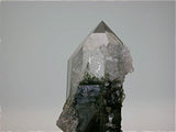 Quartz with Chlorite inclusions, Schyn-Schlucht, Graubunden, Switzerland Miniature 1.3 x 1.3 x 3.6 cm $75. Online 12/1