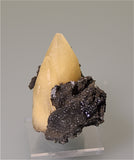 SOLD Calcite, West Fork Mine, Reynolds County, Missouri, Mined ca. 1990, Kalaskie Collection #710, Small Cabinet 4.5 x 7.0 x 9.0 cm, $45.  Online 3/9