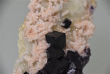 Fluorite and Dolomite on Quartz, Dachang Ore Field, Handan County, Guangxi Zhuang Region China, Mined ca. 2009, Kalaskie Collection #42-203, Small Cabinet 2.5 x 6.0 x 10.0 cm, $125.  Online 3/9
