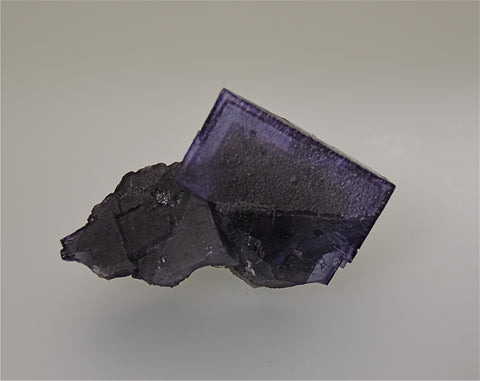 SOLD Fluorite, Sub-Rosiclare Level Annabel Lee Mine, Ozark-Mahoning Company, Harris Creek District, Southern Illinois, Mined ca. late 1980s, Holzner Collection, Small Cabinet 3.5 x 6.5 x 10.0 cm, $125. Online 5/1
