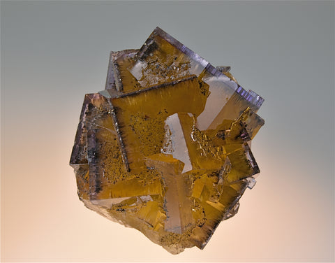 SOLD Fluorite, Rosiclare Level Cross-Cut Orebody Minerva #1 Mine, Ozark-Mahoning Company, Cave-in-Rock District, Southern Illinois, Mined Feb. 1991, Severance Collection #2003.46, Small Cabinet 6.5 x 7.0 x 8.0 cm, $2500.  Online 8/23.