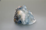 Fluorite, Hansonburg District, Bingham, New Mexico, Ralph Campbell Collection, Medium Cabinet 7.0 x 8.0 x 9.0 cm, $125.  Online 10/5.