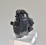 ON APPROVAL. Ilvaite and Quartz, First Sovietskiy Mine, Dal'negorsk, Primorskiy Kray, Russia, Mined 1996, Kalaskie Collection #82, Miniature 2.7 x 3.5 x 4.2 cm, $450.  Online 6/14
