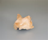 Calcite on Fluorite, Rosiclare Level, Minerva #1 Mine, Ozark-Mahoning Company, Cave-in-Rock District, Southern Illinois, Mined December 1992, Ralph Campbell Collection, Miniature 4.5 x 5.5 x 7.5 cm, $480. Online 11/3