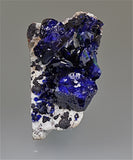 Azurite, Milpillas Mine, Municipality of Santa Cruz, Sonora, Mexico, Mined c. 2010, Kalaskie Collection #1245, Miniature 2.5 x 3.5 x 6.0 cm, $500.  Online 11/7.