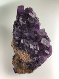 Fluorite and Sphalerite, Hill Ledford Mine, Ozark-Mahoning Company, Cave-in-Rock District, Southern Illinois, Mined c. mid-1960's, Medium Cabinet, 3.0 x 9.0 x 15.0cm, $250. Online July 20.