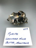 Pyrite and Enargite, Leonard Mine, Butte Mining District, Butte-Sliver Bow, MT, ex. Louis Lafayette Collection #673, Miniature 2.6 x 2.7 x 5.0 cm, $40. Online 12/9