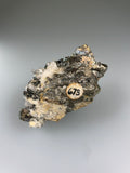Pyrite and Enargite, Leonard Mine, Butte Mining District, Butte-Sliver Bow, MT, ex. Louis Lafayette Collection #673, Miniature 2.6 x 2.7 x 5.0 cm, $40. Online 12/9