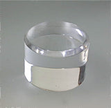 Beveled Round Acrylic Base 1 in thick x 1.5 inch diameter, $5.