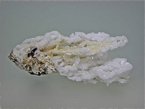 Barite with Fluorite, Rosiclare Level Victory Mine, Spar Mountain Area, Cave-in-Rock District Southern Illinois, Collected c. early 1960s, Dr. Perry & Anne Bynum Collection, Miniature 2.0 x 3.0 x 6.5 cm, $200. Online 7/28.  SOLD.