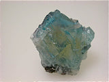 Fluorite with Sphalerite, Cave-in-Rock District, attr: Bethel Level, Southern Illinois, Mined c. 1960s, Dr. Perry & Anne Bynum Collection, Miniature 3.5 x 4.0 x 4.5 cm, $35. Online 7/27. SOLD.