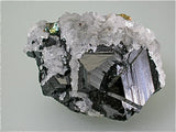 Sphalerite with Calcite, Trepca Complex, Mitrovica, Kosovo small cabinet 3 x 5.5 x 7 cm $100. Online 10/02. SOLD.