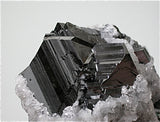 Sphalerite with Calcite, Trepca Complex, Mitrovica, Kosovo small cabinet 3 x 5.5 x 7 cm $100. Online 10/02. SOLD.