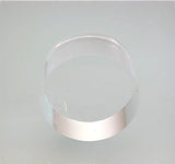 Flat Edge Acrylic Round 5/8 in thick x 1.25 in diameter, Polished Flat Top and Bottom, $3.