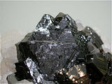 Calcite on Sphalerite, Trepca Complex near Mitrovica, Kosovska Municipality, Kosovo, Mined 2014, Small Cabinet 4.5 X 5.0 X 6.5 cm, $250.  Online 8/19 SOLD