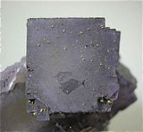 Fluorite with Chalcopyrite, Sub-Rosiclare Level Annabel Lee Mine, Ozark-Mahoning Company, Harris Creek District Southern Illinois, Mined 1988, Medium Cabinet 5.5 x 10.0 x 14.0 cm, $850. Online 8/20 SOLD