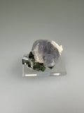 Herderite with Elbaite, attr. Xanda Mine, Virgem da Lapa, Minas Gerais, Brazil, Mined c. early 2000s, ex. William Mickols Collection 561, Miniature, 2.4 x 2.5 x 4.0 cm, $300. Online 3/2.