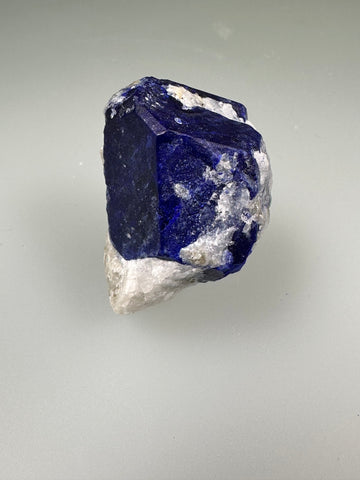 Lazurite, Jurm Mine, Koksha Valley, Badakhshan Province, Afghanistan, MIned c. early 2000s, ex. WIlliam Mickols Collection, Miniature, 2.2 x 2.2 x 3.5 cm, $250. Online Oct. 9.