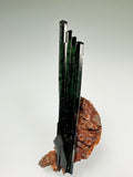 Vivianite, Huanani Mine, Oruro Department, Boliva, MIned c. 1990s, ex. WIlliam Mickols Collection, Miniature, 1.5 x 2 x 7 cm, $250. Online Oct. 9.