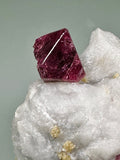 Spinel in Calcite, Mogok, Sagaing District, Mandalay Division, Myanmar (Burma), ex. WIlliam Mickols Collection WEM624, Miniature, 4 x 4.5 x 6 cm, $400. Online Oct. 9.