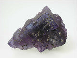 Fluorite with Chalcopyrite, Sub-Rosiclare Level, Bahama Pod, Denton Mine, Ozark-Mahoning Company, Harris Creek District, Southern Illinois, Mined c. 1982, Tolonen Collection, Small Cabinet 4.5 x 5.0 x 8.0 cm, $150.  Online 1/16 SOLD