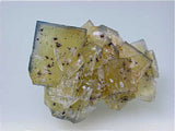 Calcite on Fluorite with Barite and Chalcopyrite Inclusions, Bethel Level, Cave-in-Rock District Southern Illinois, Koster Collection #00194, Miniature 2.5 x 4.5 x 7.0, $45.  Online 03/04.  SOLD.