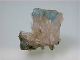 Strontianite and Fluorite, Rosiclare Level Minerva #1 Mine, Ozark-Mahoning Company, Cave-in-Rock District, Southern Illinois, Mined April 1995, Tolonen Collection, Miniature 4.0 x 4.5 x 6.8 cm, $250.  Online 1/16 SOLD