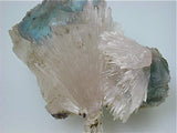 Strontianite and Fluorite, Rosiclare Level Minerva #1 Mine, Ozark-Mahoning Company, Cave-in-Rock District, Southern Illinois, Mined April 1995, Tolonen Collection, Miniature 4.0 x 4.5 x 6.8 cm, $250.  Online 1/16 SOLD