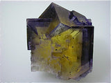 Fluorite - Penetration Law Twin, Rosiclare Level, Lillie Pod North End, Denton Mine, Ozark-Mahoning Company, Harris Creek District, Southern Illinois, Mined c. 1984, Tolonen Collection, Small Cabinet 5.5 x 6.0 x 7.0 cm  $4500. Online 1/15.  SOLD.