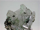Barite with Malachite, Shankolowe Mine, Republic of the Congo, Eric Peterson Collection, Miniature 3.4 x 3.4 x 4.0 cm, $45. Online 11/6 SOLD