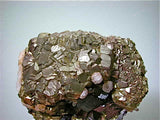 SOLD Pyrite after Pyrrhotite with Sphalerite and Calcite, Trepca Complex, Kosovska Municipality, near Mitrovica, Kosovo Small cabinet 5 x 7 x 8 cm $250. Mined 2012. Online 10/21
