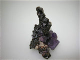 Fluorite and Sphalerite, Rosiclare Level, Lillie Pod North End, Denton Mine, Ozark-Mahoning Company, Harris Creek District, Southern Illinois, Mined c. 1984, Tolonen Collection, Small Cabinet 5.5 x 7.0 x 9.0 cm, $1200.  Online 1/15. SOLD.