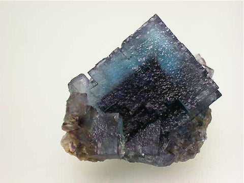 Fluorite, Rosiclare Level Minerva #1 Mine, Ozark-Mahoning Company, Cave-in-Rock District, Southern Illinois, Mined c. 1992, Tolonen Collection, Miniature 3.0 x 4.5 x 6.0 cm, $450.  Online 1/18 SOLD