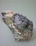 Galena and Dolomite, Tri-State District, Picher, OK, Mined c. 1950's, Noll Collection #165, Medium Cabinet 7.5 x 8.0 x 13.0 cm, $350. Online 3/11. SOLD
