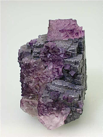 Fluorite on Galena, Hill-Ledford Mine Sub-Rosiclare Level attr., Ozark-Mahoning Company, Cave-in-Rock District, Southern Illinois, Mined c. early 1960's, Tolonen Collection, Small Cabinet 5.0 x 7.0 x 7.5 cm, $650. SOLD