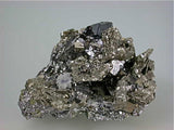 Pyrite after Pyrrhotite with Sphalerite and Arsenopyrite, Trepca Complex, Kosovska Municipality, near Mitrovica, Kosovo Small cabinet 5 x 5.5 x 6.5 cm $125. Mined 2014. Online 10/21. SOLD.