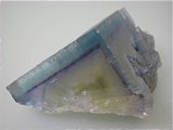 Fluorite with Calcite, Rosiclare Level Minerva #1 Mine, Ozark-Mahoning Company, Cave-in-Rock District, Southern Illinois, Mined c. 1992-1994, Tolonen Collection, Small Cabinet 5.7 x 6.3 x 9.5 cm $1500. Online 1/15 SOLD