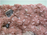 Rhodochrosite with Galena, Julia Fisk Mine, Leadville District, Lake County, Colorado, Jim Robison Collection, Small Cabinet  3.8 x 8.0 x 11.5 cm, $450.  Online 9/2.  SOLD.