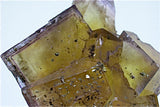 Fluorite with Chalcopyrite, Annabel Lee Mine, Ozark-Mahoning Mining Company, Harris Creek District, S. Illinois, Mined 1988, Kalaskie Collection #42-143, Miniature 5.0 x 5.7 x 8.0 cm, $350. Online 1/14.