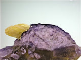 Barite on Fluorite Breccia Chip, Rosiclare Level, Main Orebody Denton Mine, Ozark-Mahoning Company, Harris Creek District, Southern Illinois, Mined June 1982, W. Severance Collection #85.07, Small Cabinet  4.5 x 5.0 x 10.7 cm, $250.  Online 9/2. SOLD