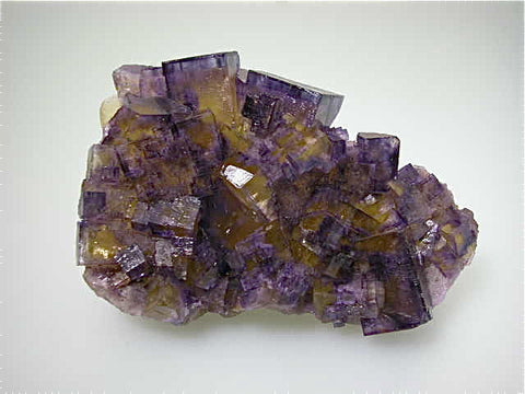 Fluorite, Rosiclare Level Main Ore Body, Denton Mine, Ozark-Mahoning Company, Harris Creek District, Southern Illinois, Mined ca. 1980-1982, Koster Collection, Medium Cabinet 4.5 x 10.0 x 14.0 cm, $500.  SOLD.