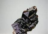 Fluorite and Sphalerite, Rosiclare Level, North-End, Denton Mine, Ozark-Mahoning Company, Harris Creek District, Southern Illinois 1.5 x 1.7 x 3.5 cm $25. Online August 1 SOLD