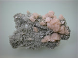 SOLD Dolomite on Quartz, Shangbao Mine, Hunan Province, China, Mined c. 2007, Kalaskie Collection #1330, Small Cabinet, 4.5 x 8.0 x 12.8 cm, $125. Online 1/12
