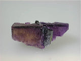 SOLD Fluorite and Galena, Rosiclare Level, Denton Mine, Ozark-Mahoning Company, Harris Creek District, Southern Illinois, Mined c. 1982, Kalaskie Collection #42-59, Miniature 2.4 x 3.0 x 5.7 cm, $125.  Online 11/10